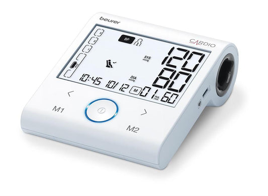 Helautomatisk blodtrycksmätare för överarm och EKG Bluetooth®