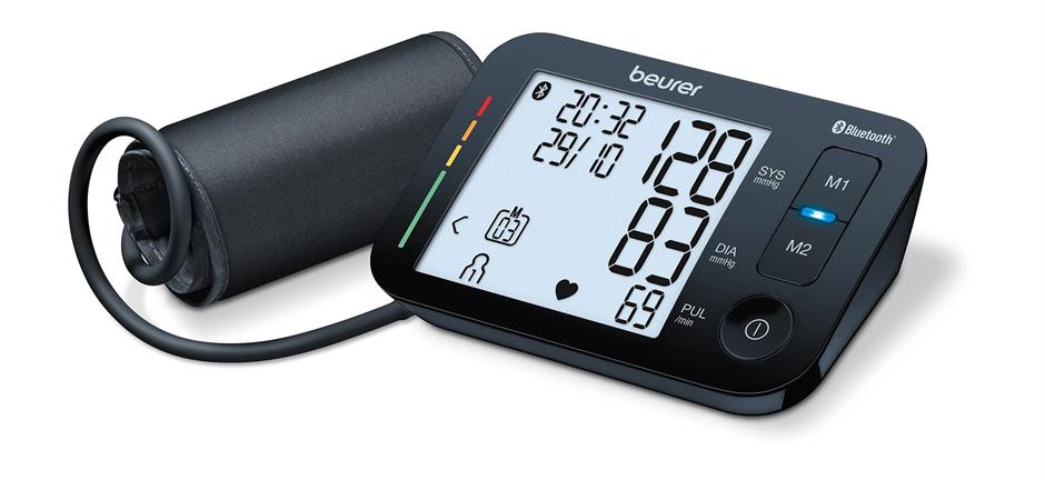 Helautomatisk blodtrycksmätare för överarm Bluetooth®